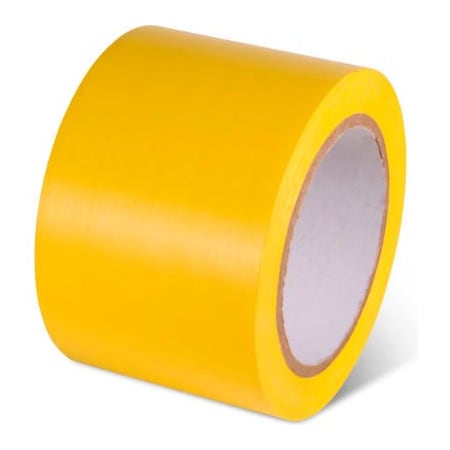 Top Tape And  Label. Global Industrial Safety Tape 3inW x 108L 5 Mil Yellow 1 Roll 670652YL